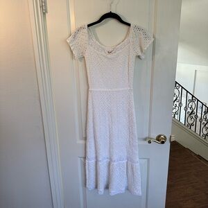 Nightcap clothing white midi dress
